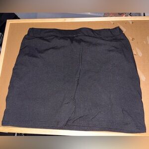 Black Pencil Mini Skort for Casual Wear and working out